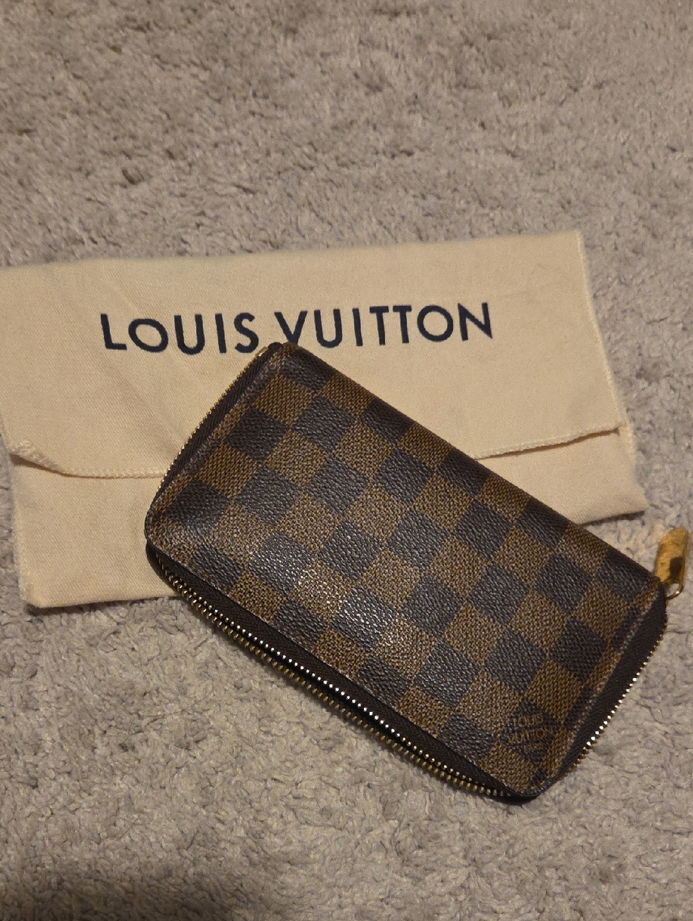 Louis Vuitton Damier Ebene Zippy Compact Wallet